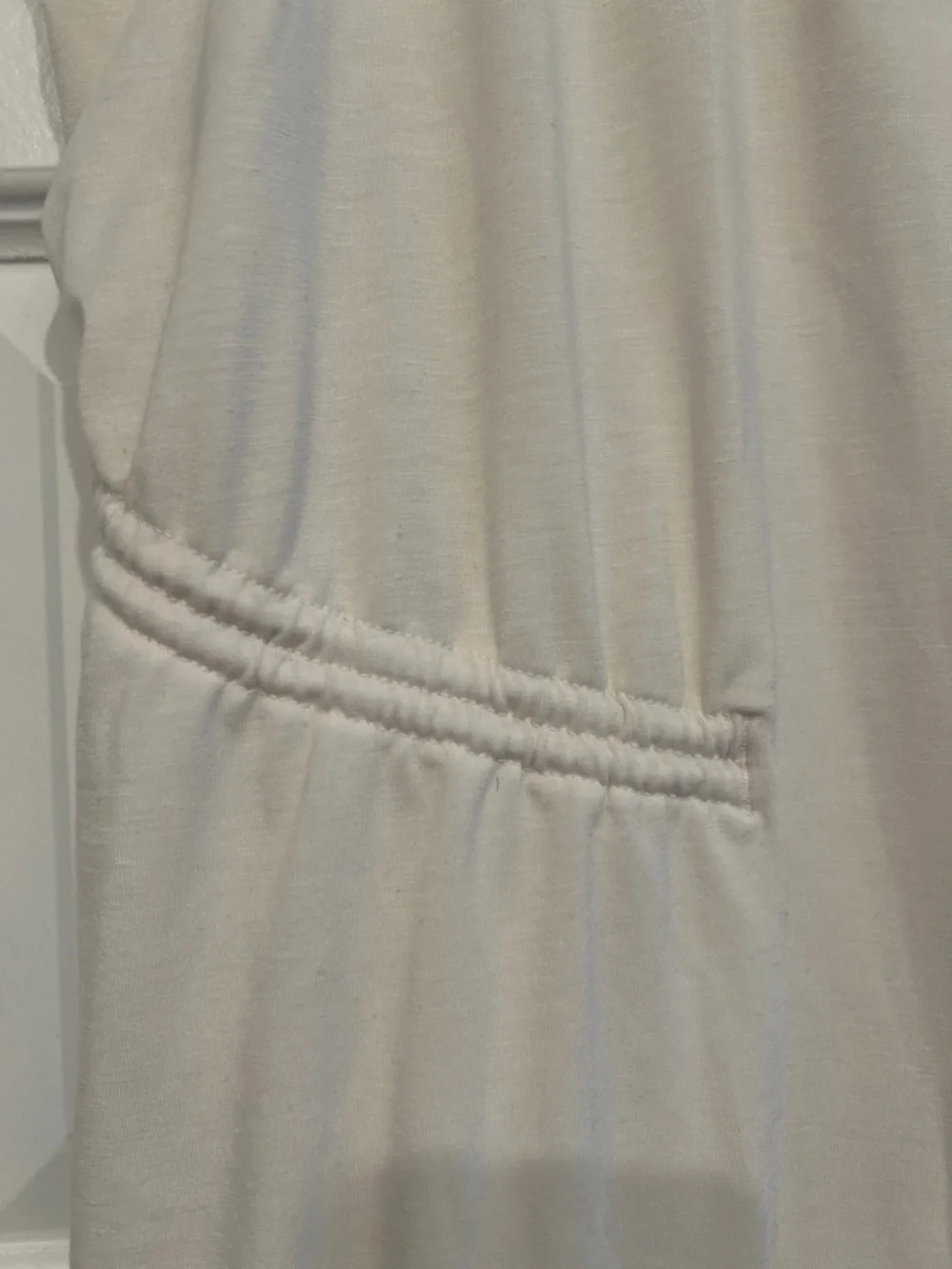 Athleta Ivory Sleeveless Tunic with Gathered Side Detail - Picture 5 of 11